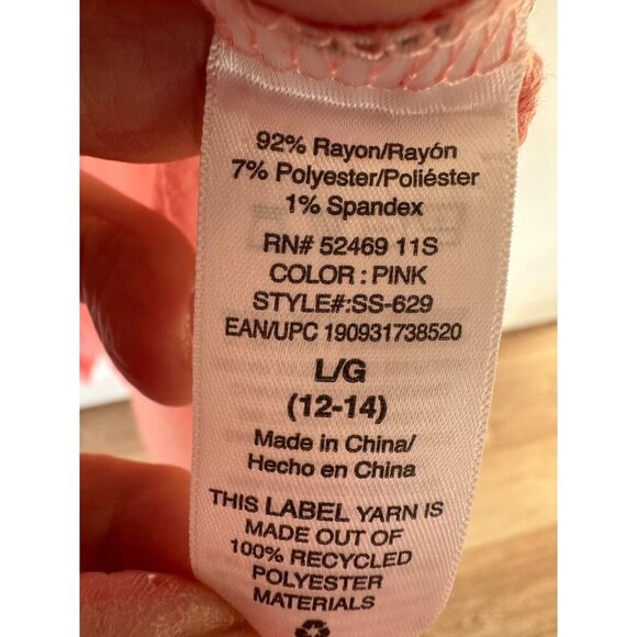 Scoop Tiered Sundress Gauzy Lined Retro Boho Bohemian Hippie‎ Peach Size Large - Picture 9 of 10